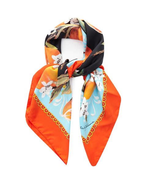 dolce & gabbana silk scarf